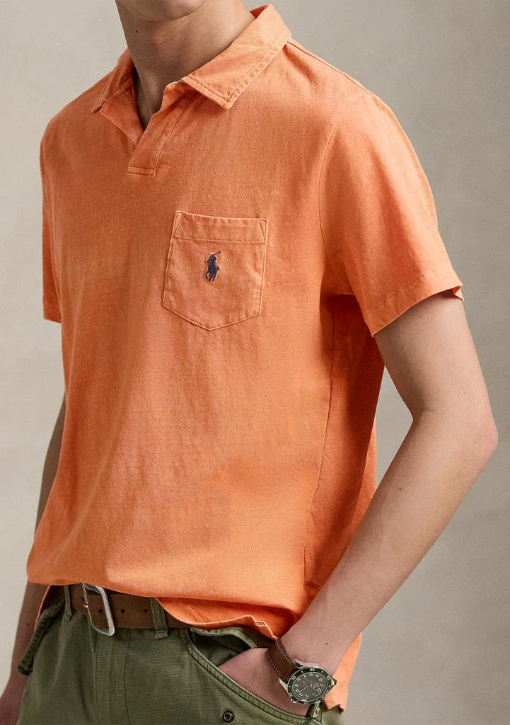 Ralph Lauren Standard Cotton Linen Jersey Polo Shirt 3