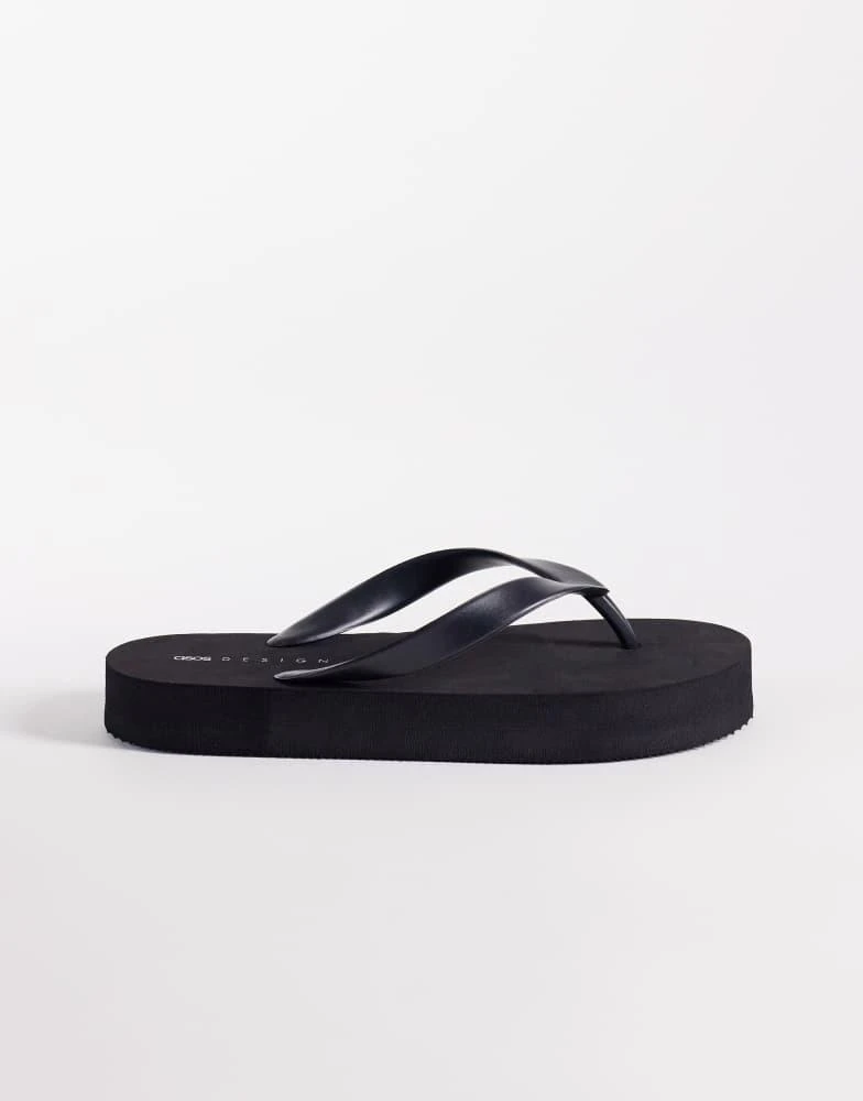 ASOS ASOS DESIGN Flavio flip flop in black