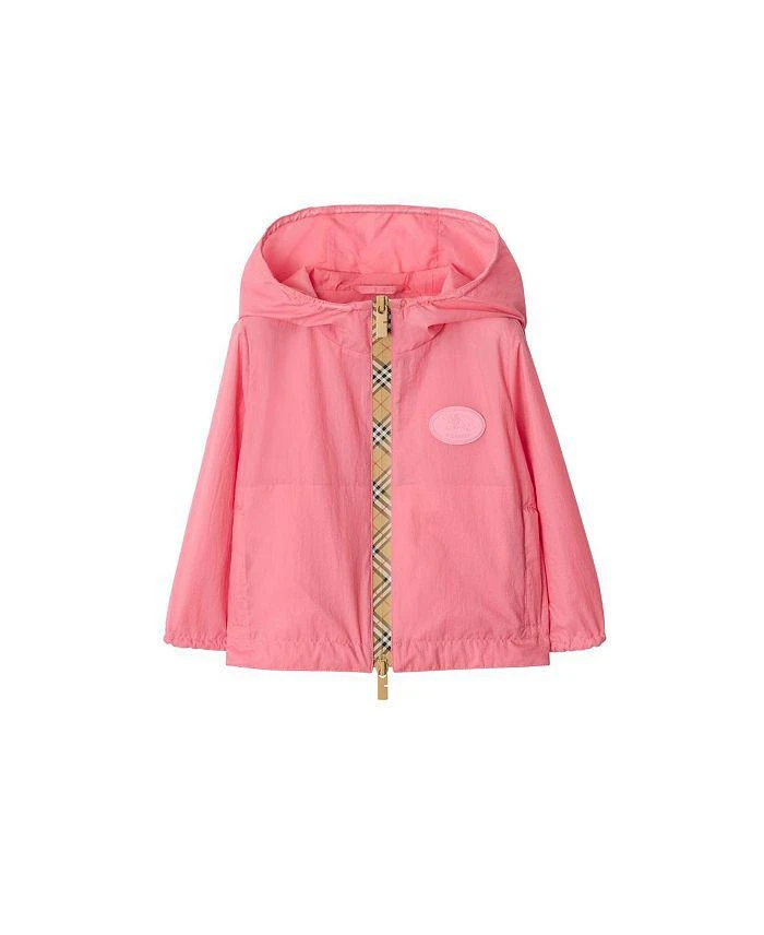 Burberry Girls
 Checker-tape Nylon Hooded Jacket - Baby, Little Kid