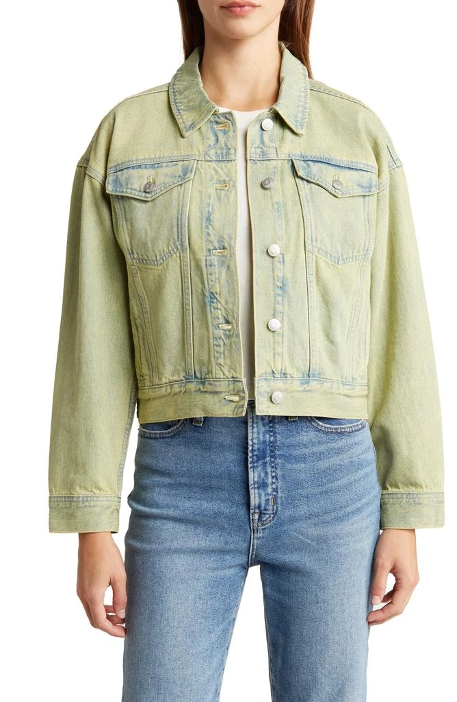 Madewell Oversize Crop Denim Trucker Jacket 1