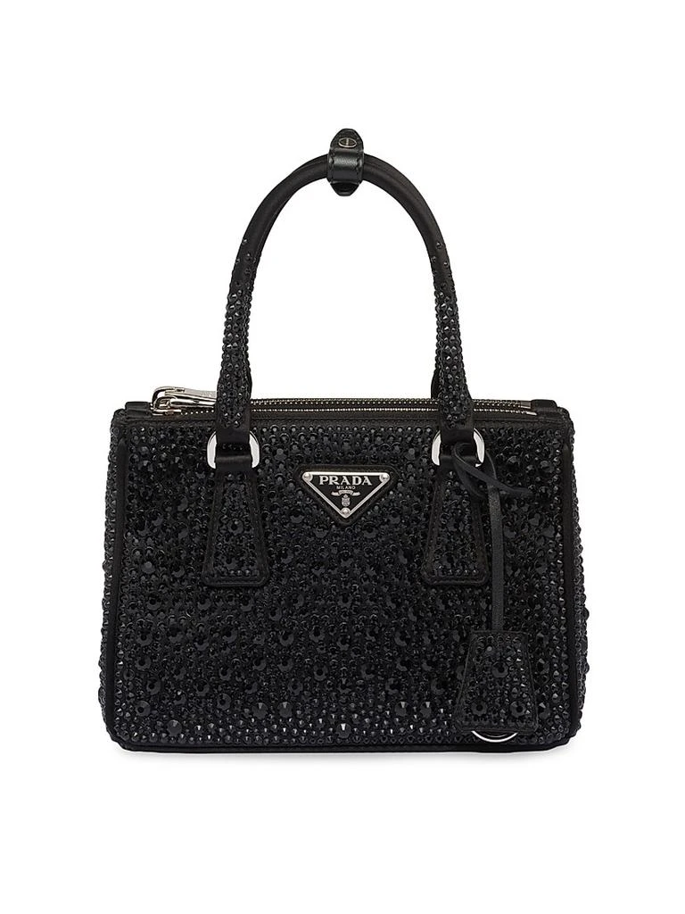 Prada Galleria Satin Mini Bag with Crystals 1
