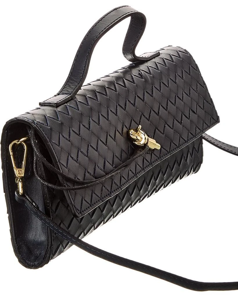 Persaman New York Bonnie Woven Leather Clutch 3