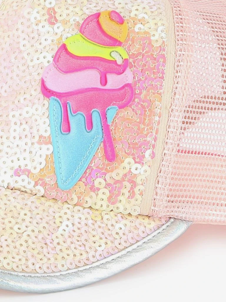 Billieblush Girls Sequin Ice Cream Cap in Pink 4