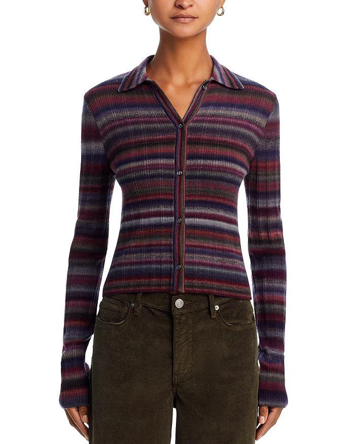 Re/Done Ribbed Polo Cardigan 6