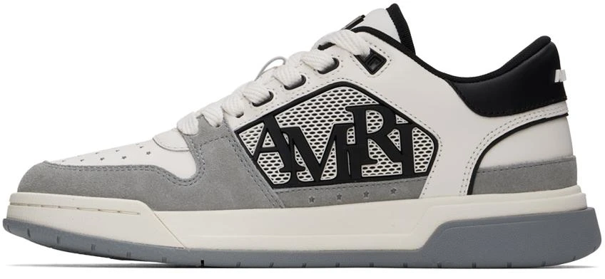 AMIRI Gray & White Classic Low Sneakers 3