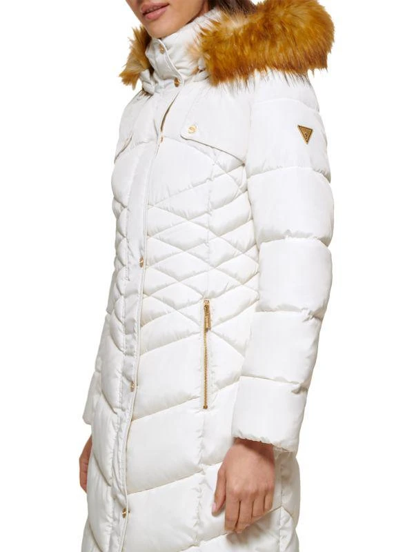 GUESS Faux Fur Trim Puffer Coat 3