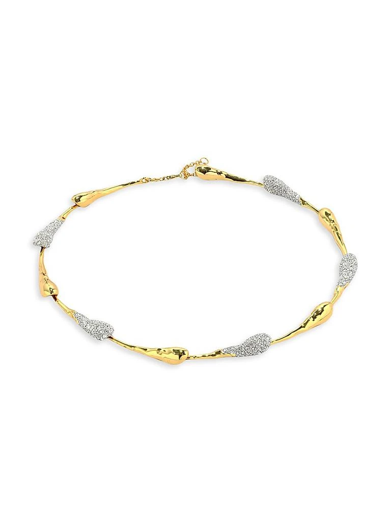 Alexis Bittar Solanales Two-Tone 
Glass Crystal Dewdrop Necklace 3