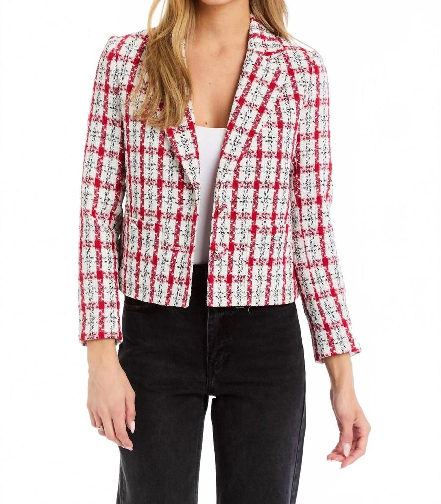 Drew Lina Blazer In Plaid