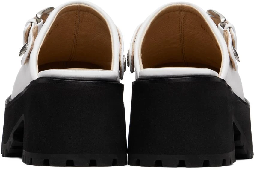 Marge Sherwood White 70's Clogs 2