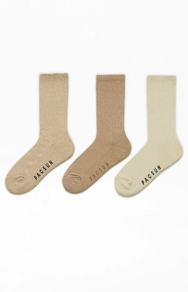 PacSun 3 Pack Basic Crew Socks 2