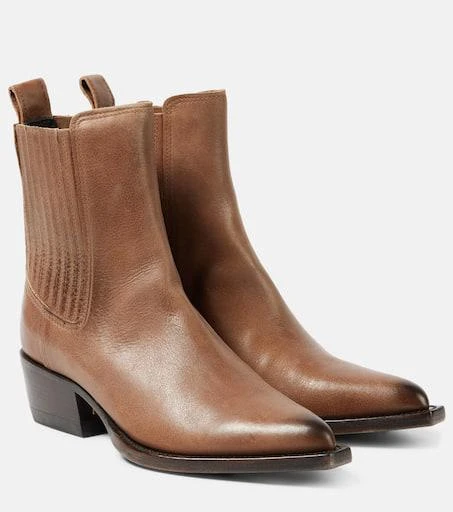 Shop Debbie Beatles leather ankle boots on Sale at BeyondStyle