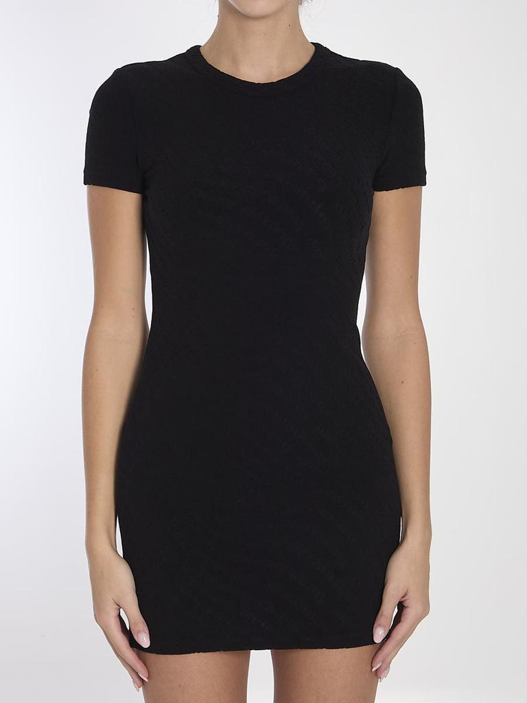 【ALEXANDER WANG】Jacquard mini dress/ミニ ドレス/ブラック/S Alexander Wang Black Jacquard Minidress - Dresses & Skirts