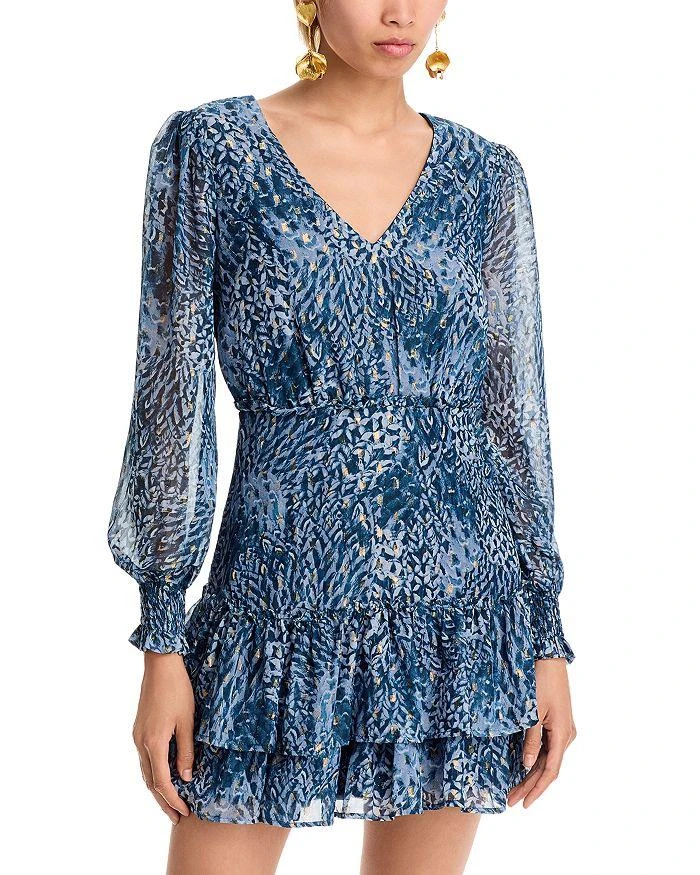 AQUA Ruffle Trim Mini Dress - Exclusive 7