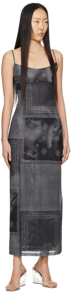 Miaou Black & White Thais Maxi Dress 4