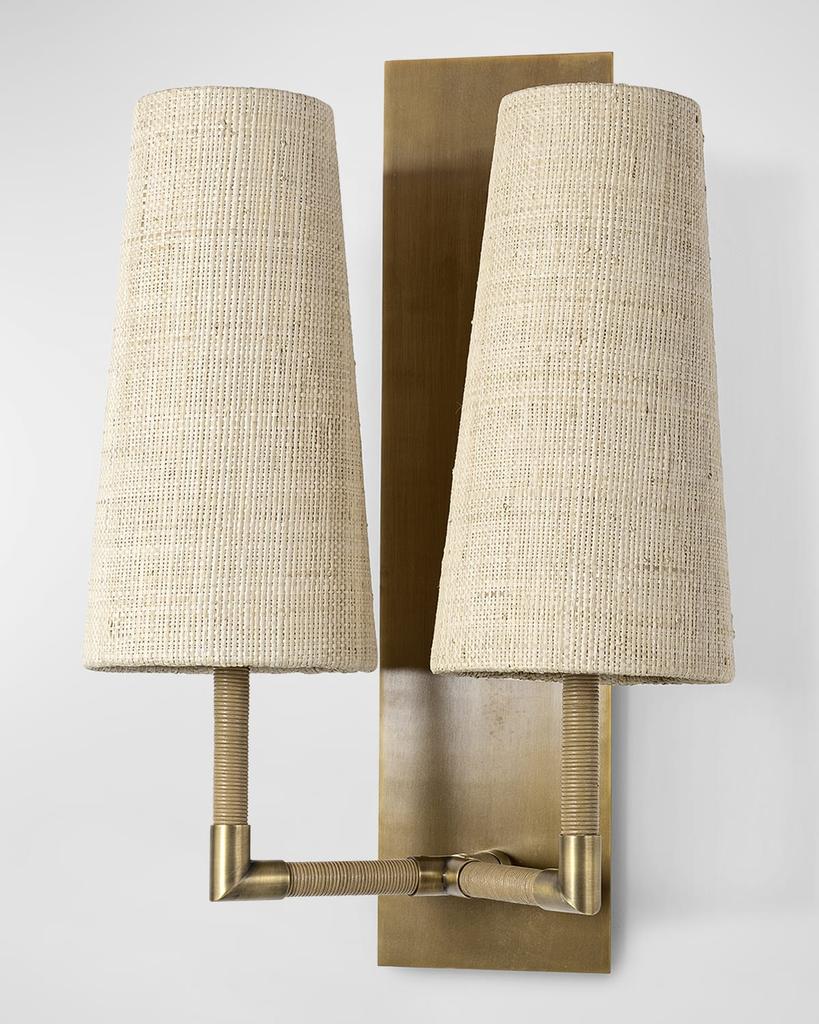 Palecek Irving 23" 2-Light Double Sconce