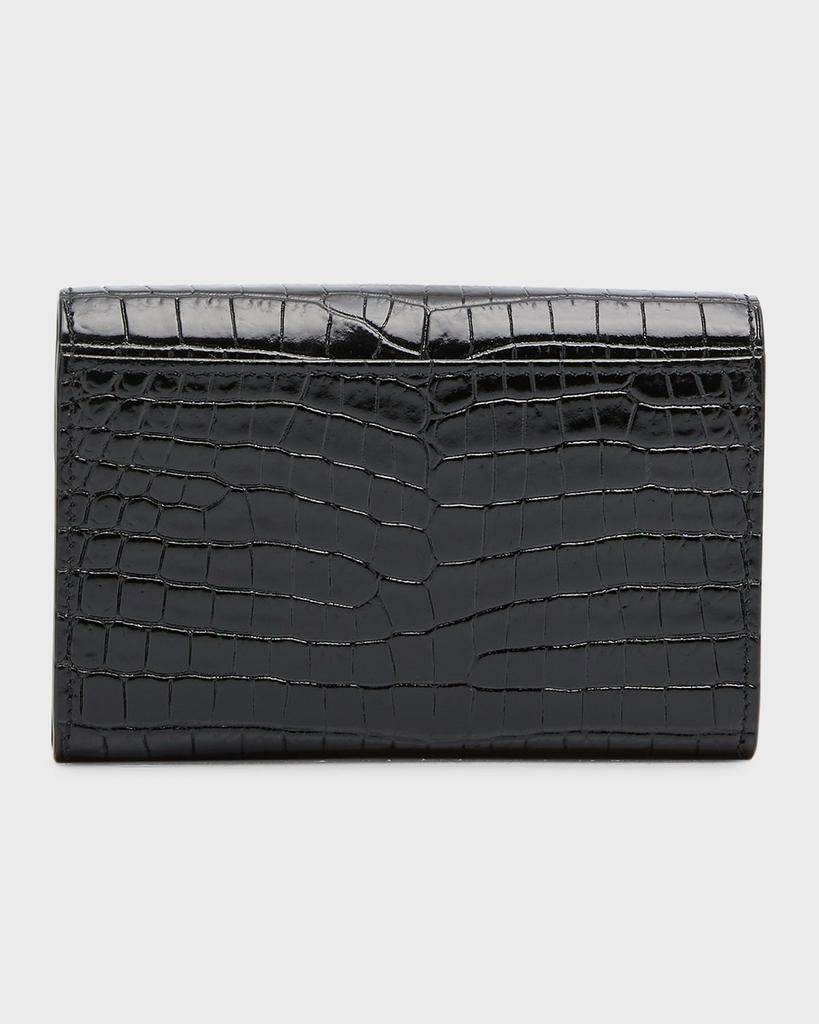 ★Saint Laurent★ Crocodile Tiny Monogram Passport Wallet Bl MUSINSA公式 | SAINT LAURENT Crocodile Tiny Monogram Passport
