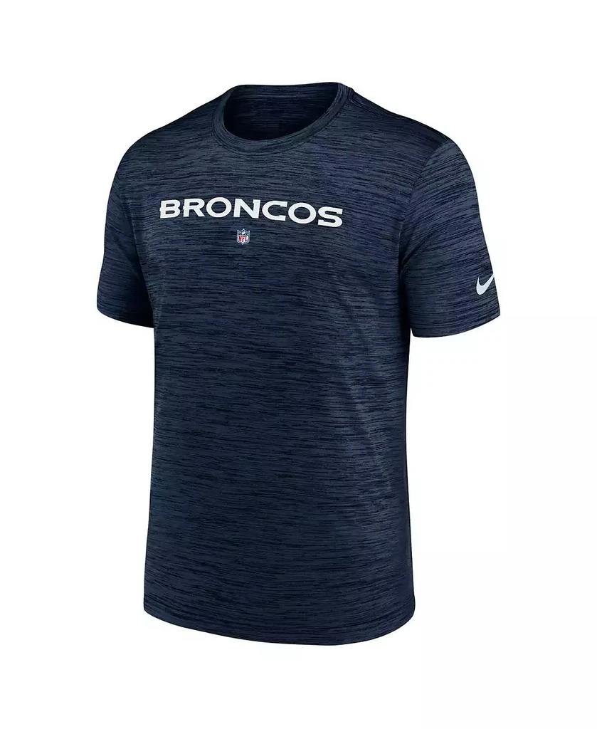 NIKE Men's Navy Denver Broncos Velocity Performance T-shirt 3