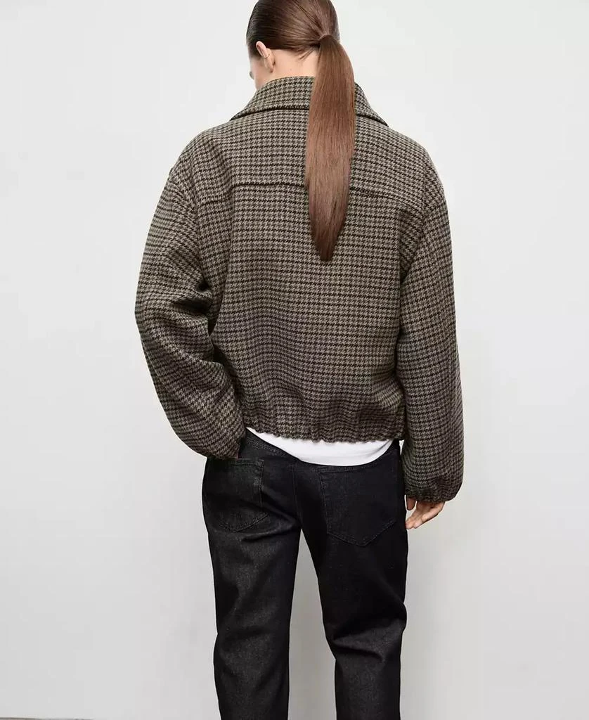 Mango Women
s Houndstooth Wool Jacket 2