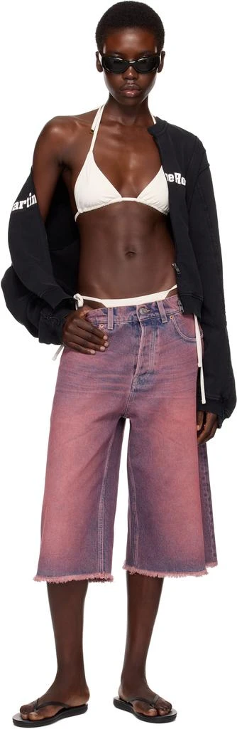 Martine Rose SSENSE Exclusive Black Shrunken Zip Up Crew Jacket 5