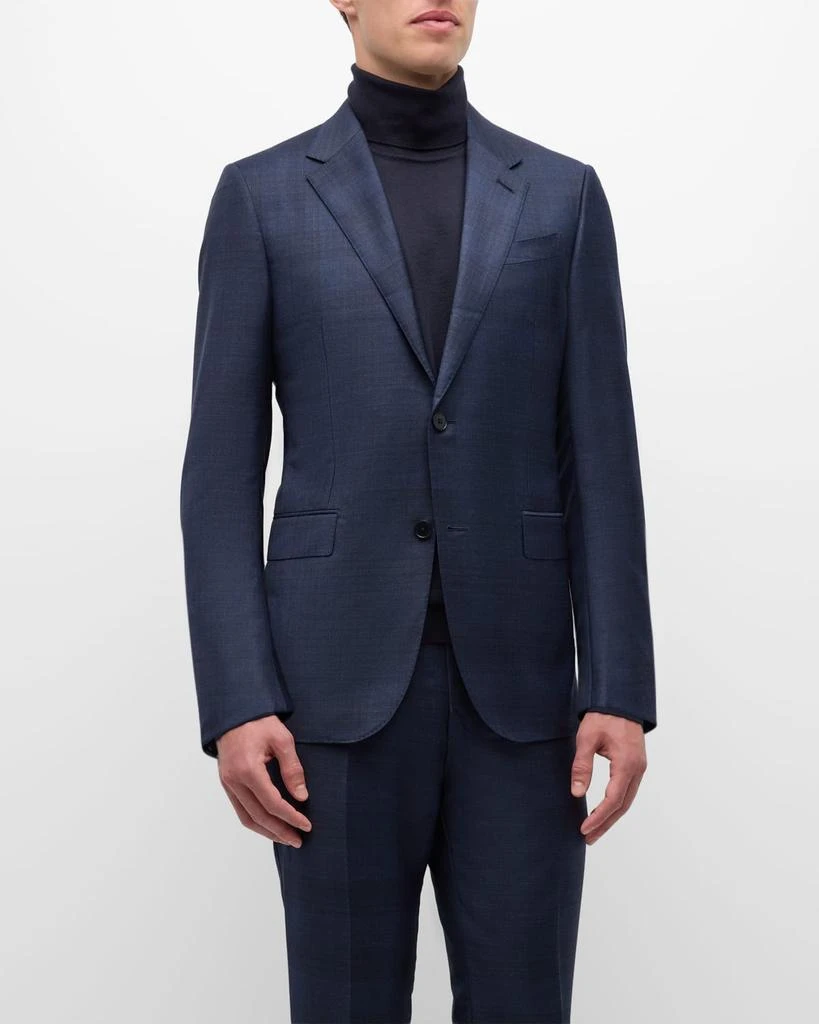 Zegna Men's Trofeo Tonal Plaid Sartorial Suit 6