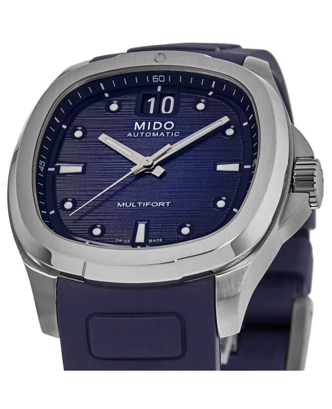 MIDO Mido Multifort TV Big Date Blue Dial Rubber Strap Men's Watch M049.526.17.041.00 2