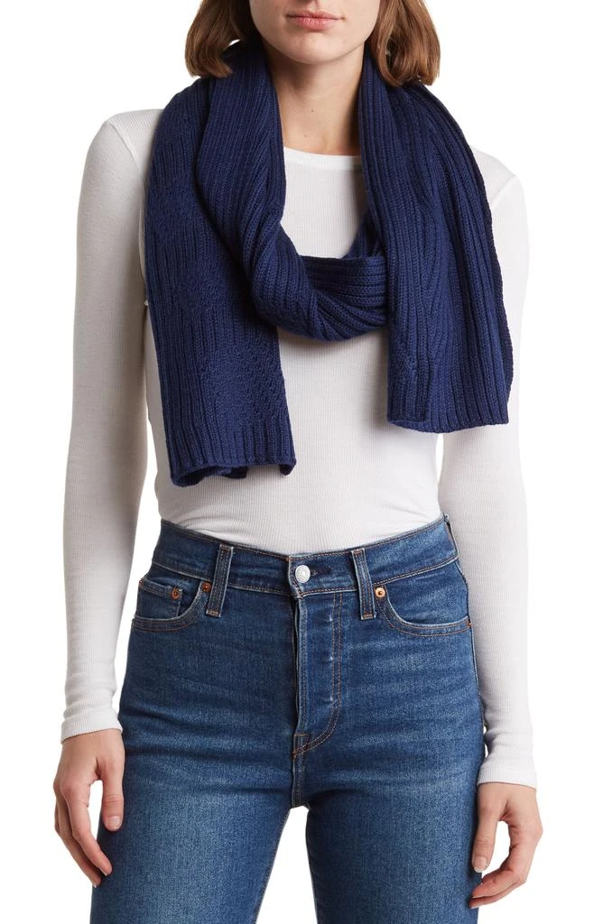 UGG UGG Ribbed Oversized Knit Scarf 1