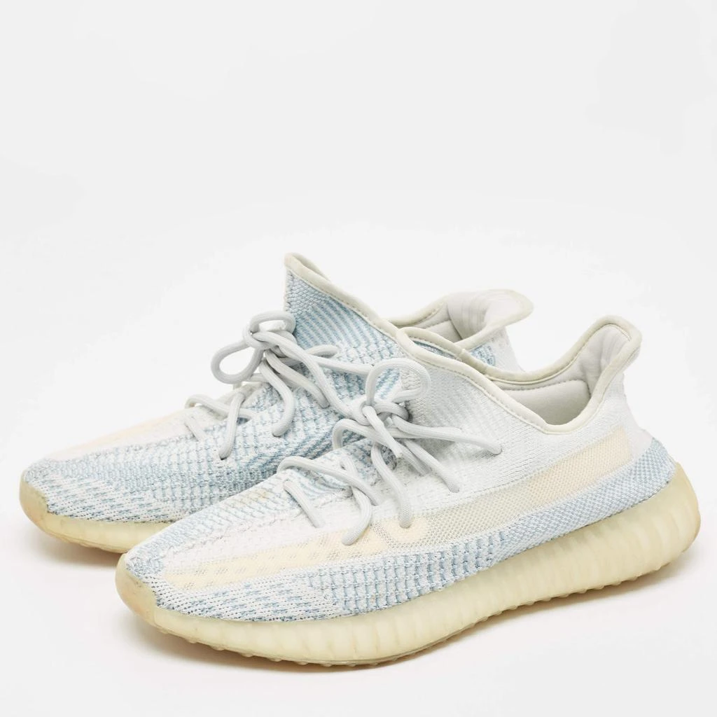 YEEZY Yeezy x Adidas Blue/White Knit Fabric Boost 350 V2 Cloud White Sneakers Size 43 1/3 2