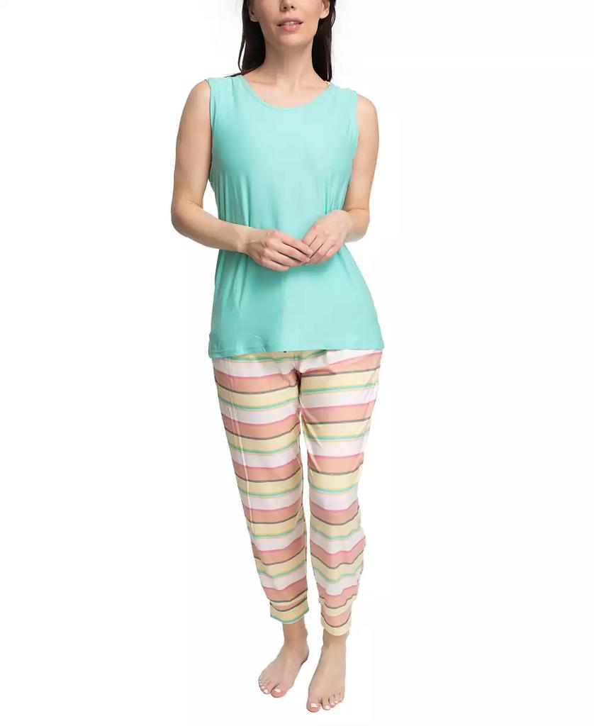 MUK LUKS Plus Size 2 Piece Cloud Knit and Joggers Sleep Set