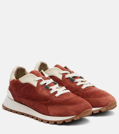 Brunello Cucinelli Monili suede sneakers 1