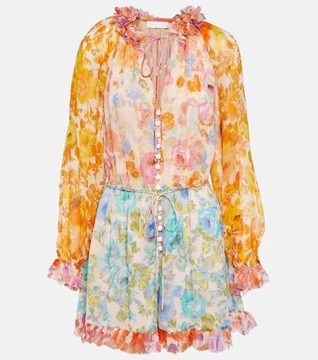 Zimmermann Raie floral playsuit 1