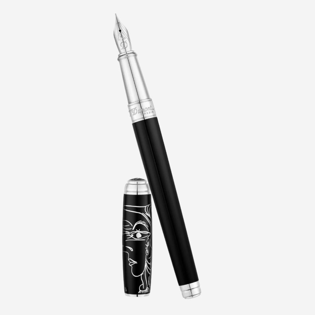 S.T. Dupont S.T. Dupont Line D Picasso Black Palladium Limited Edition Fountain Pen (M) 410046