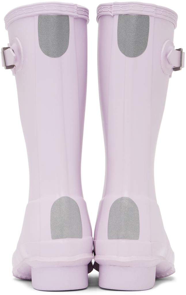 Hunter Kids Purple Original Big Kids Rain Boots