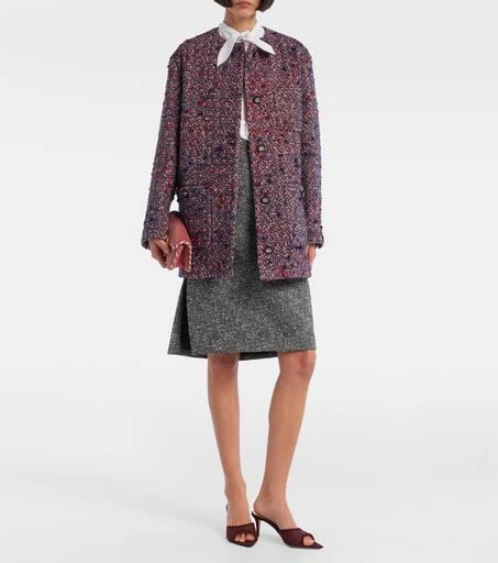 Gianvito Rossi Pointy 70 suede and organza mules 3