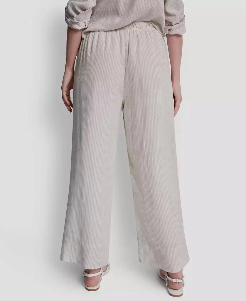 DKNY Petite High Waist Drawcord Pants 6