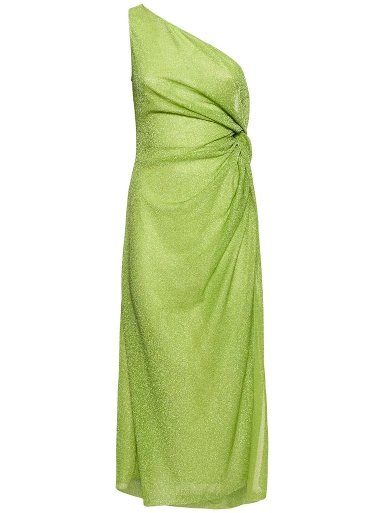 OSÉREE SWIMWEAR Lumière Lamé Midi Dress W/knot 1