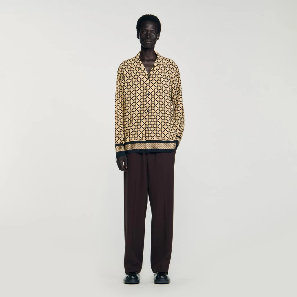 Sandro Printed loose-fit shirt 1