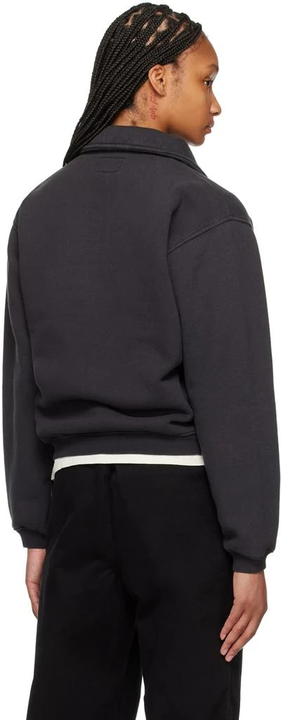 STUSSY Black Half-Zip Sweatshirt 3