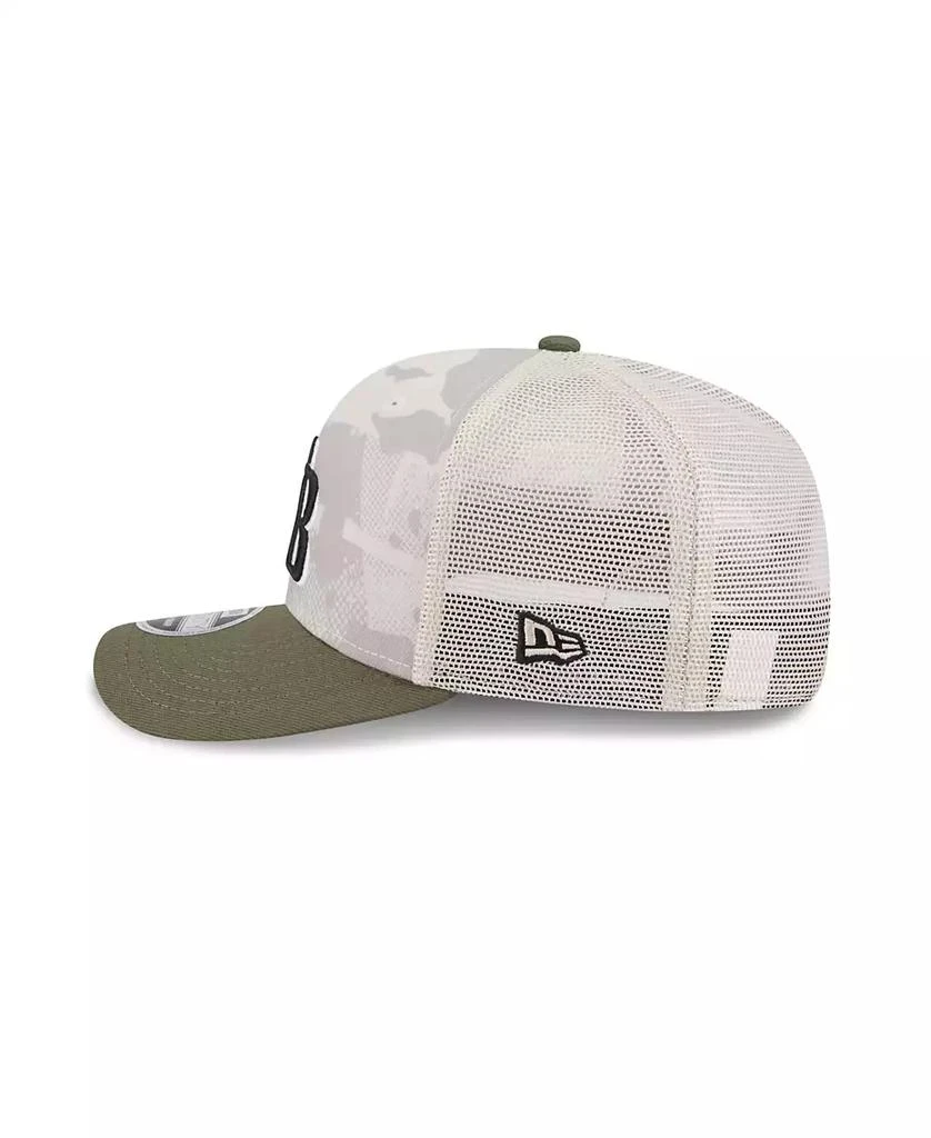 New Era Men's Light Beige/Olive Tampa Bay Rays 2025 Armed Forces Day 9SEVENTY Adjustable Hat 4