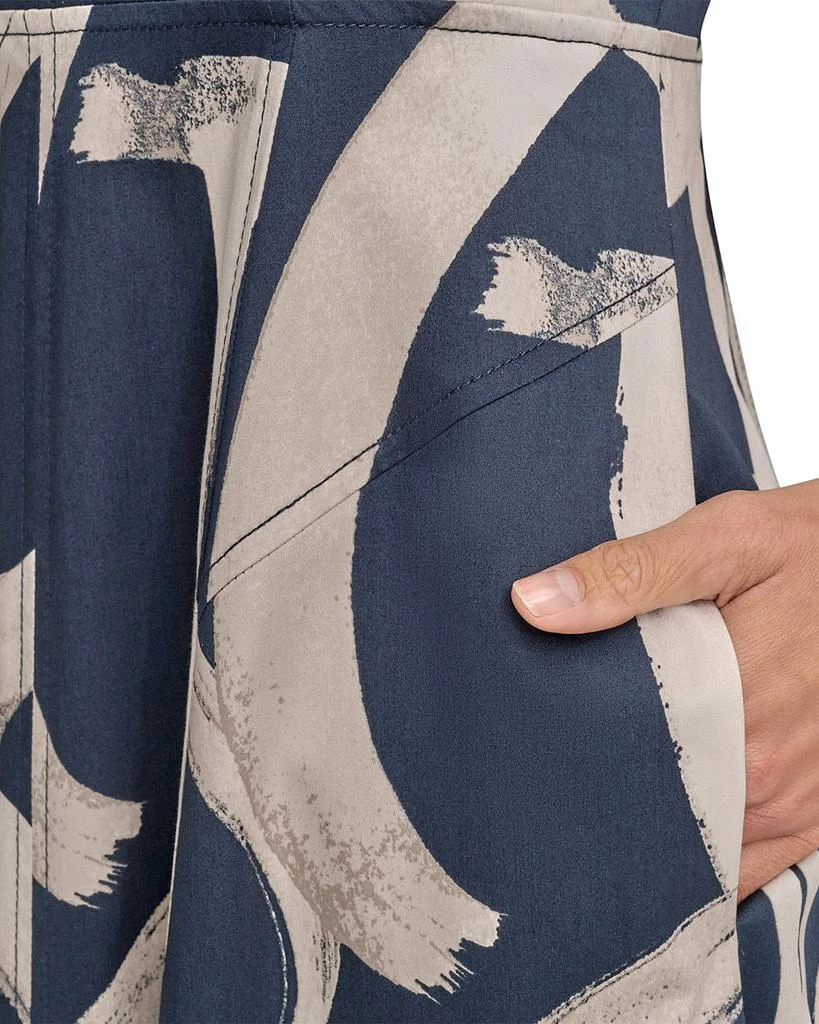 Donna Karan Abstract Print Midi Dress 5