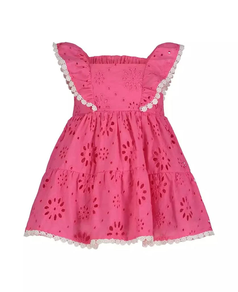 Blueberi Boulevard Baby Girls Daisy Trim Ruffled Sundress 1