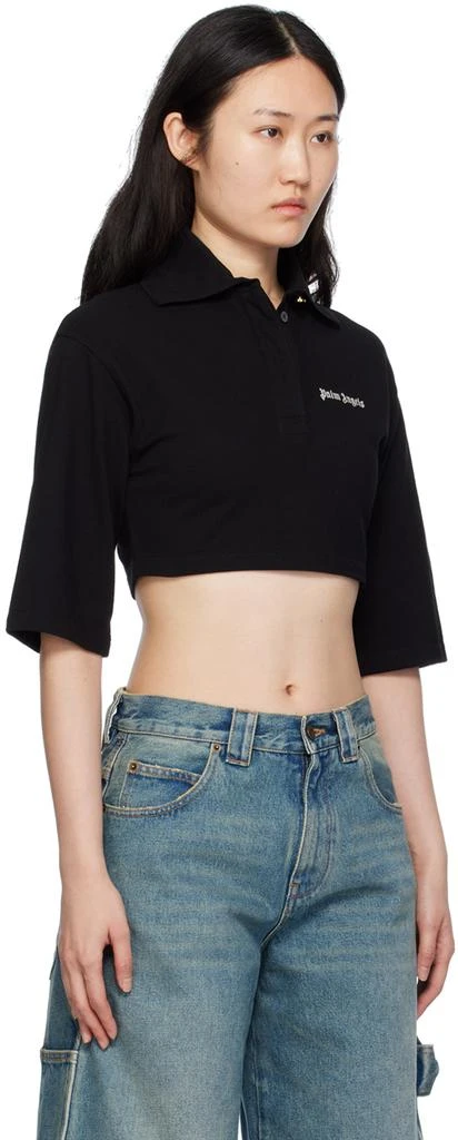 Palm Angels Black Cropped Polo 2