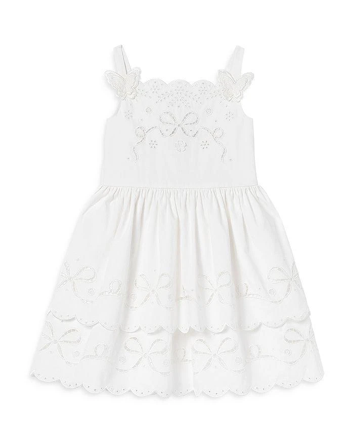 Self Portrait Girls
 Cotton Embroidered Dress - Little Kid, Big Kid