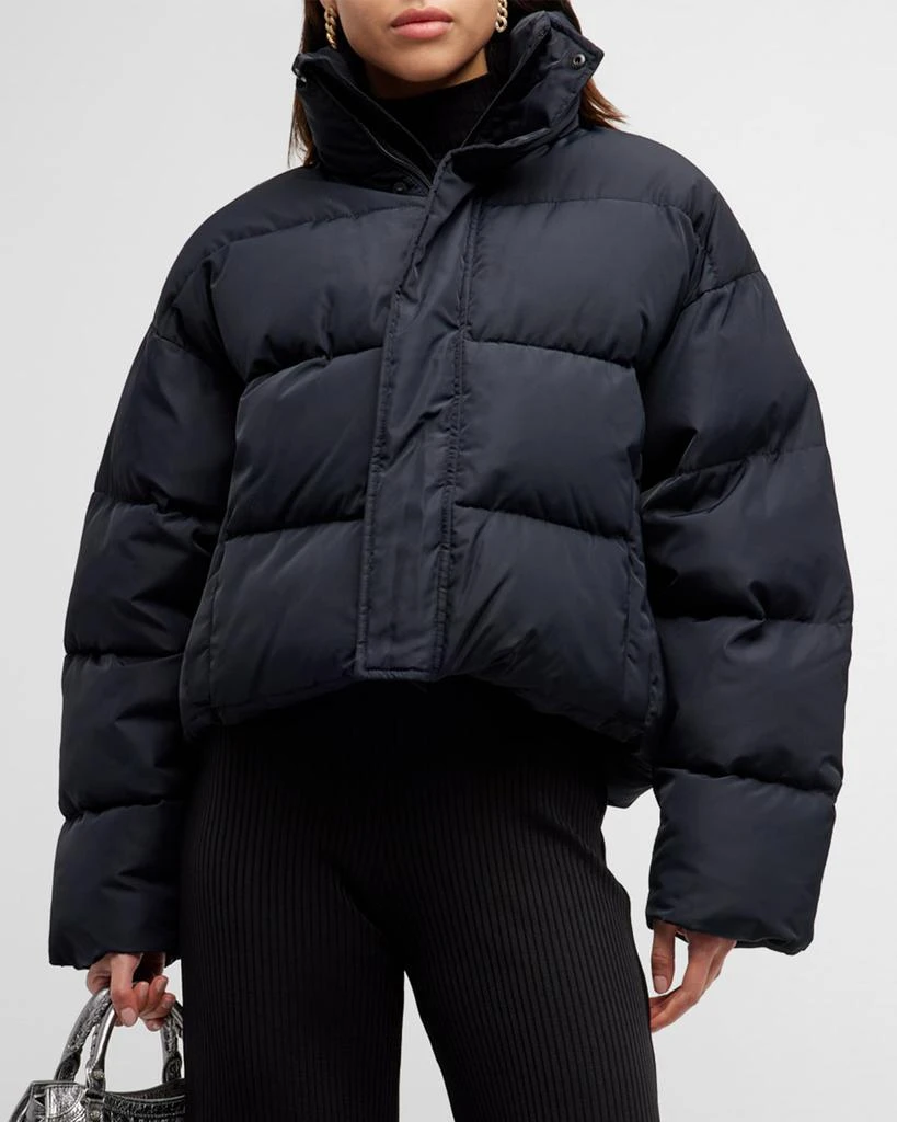 Balenciaga BB Logo Embroidered Puffer Jacket 1