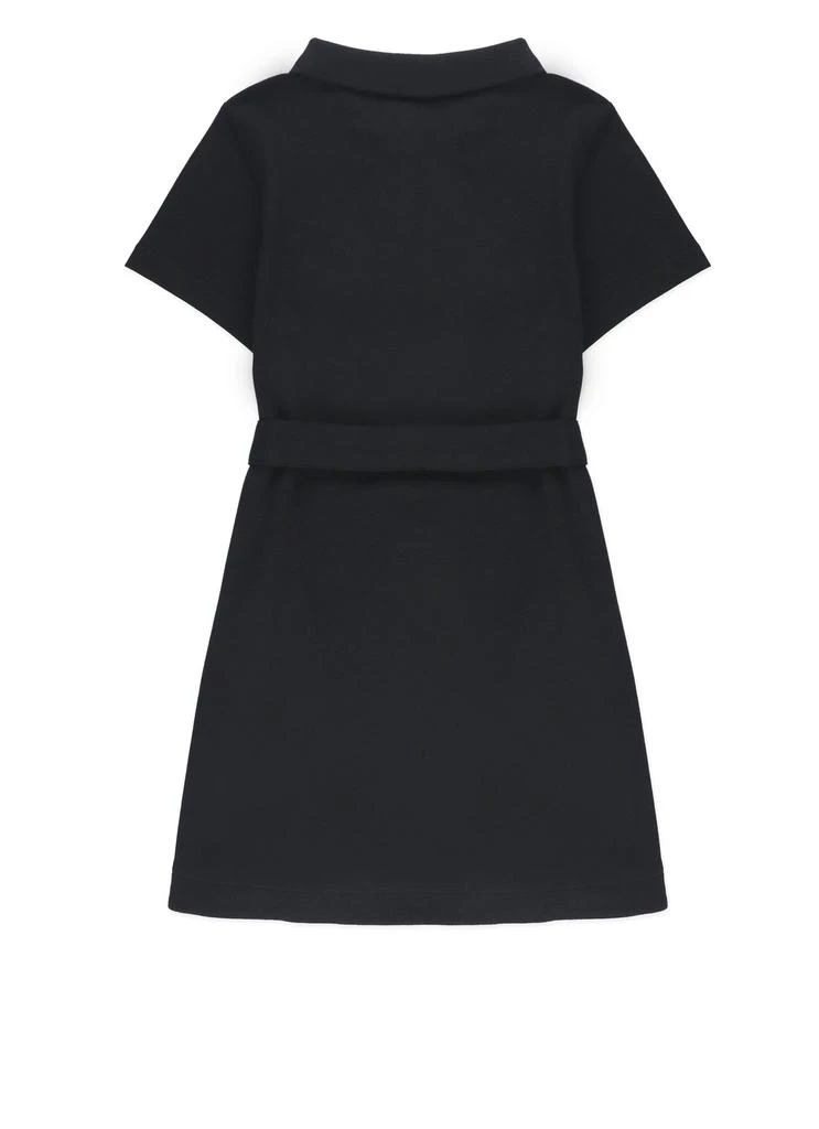 Burberry Burberry Kids Logo Embroidered Belted Waist Polo Dress 2