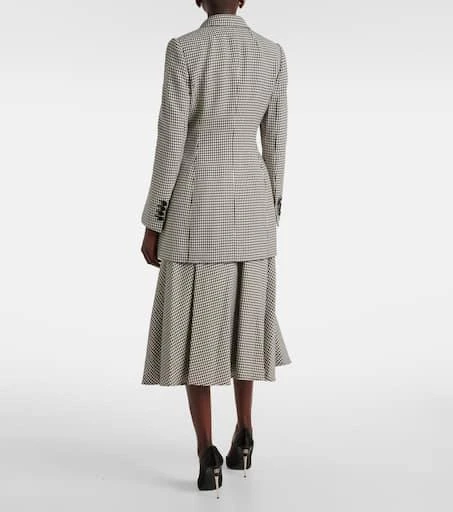 Dolce 
Gabbana Houndstooth wool-blend blazer 3