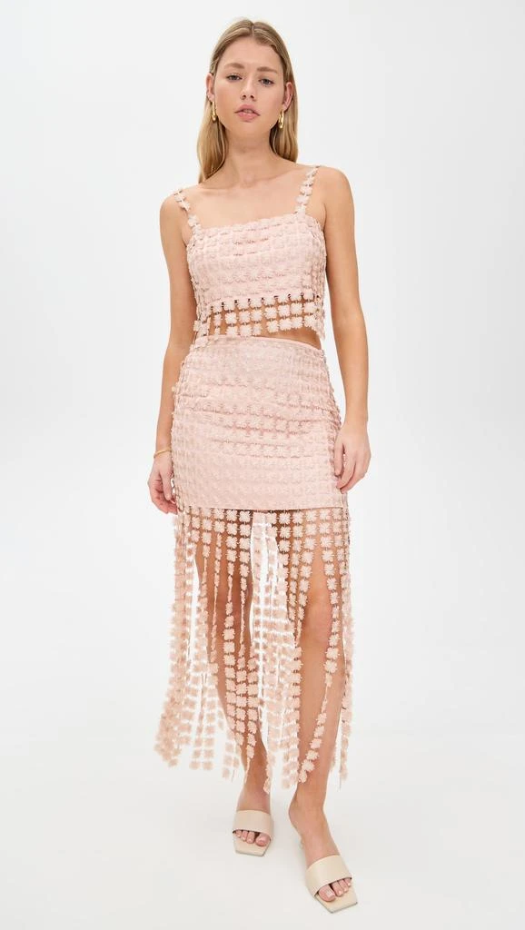 SAYLOR Elie Fringe Skirt Set 1