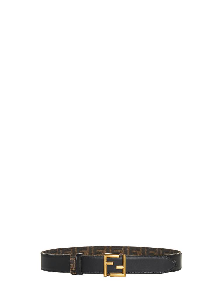 Fendi FENDI | Reversible FF Belt in Black Leather | Women | 80