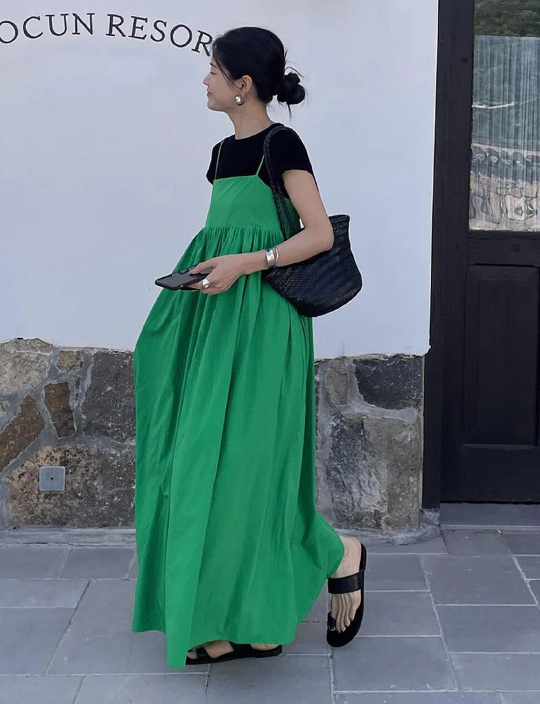 Pixie Market Green Empire Dress 3