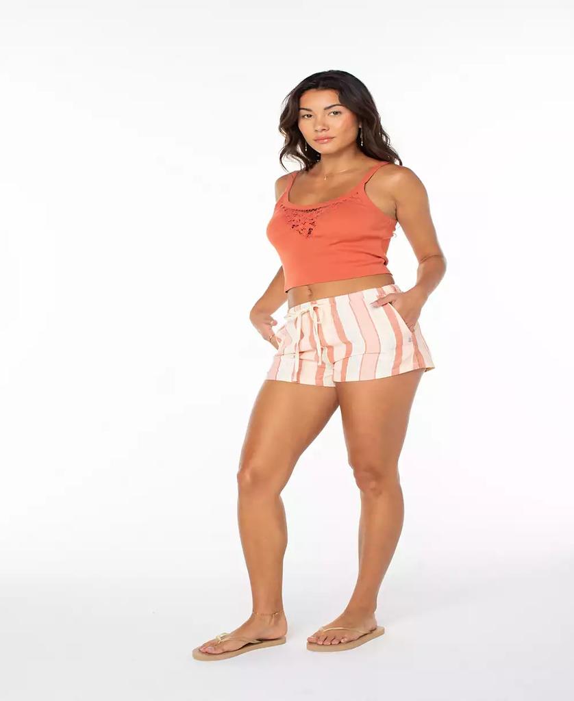 Roxy Women
s Iyla Stripe Print Relaxed Fit Shorts