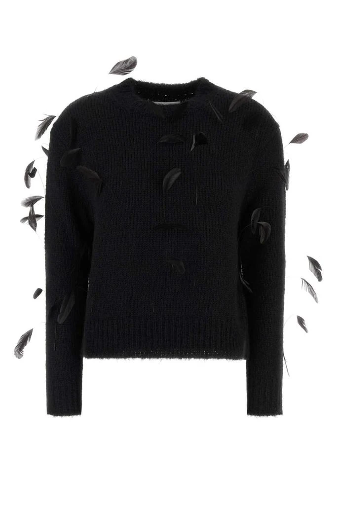 Jil Sander Jil Sander Feather Embellished Sweater from Cettire